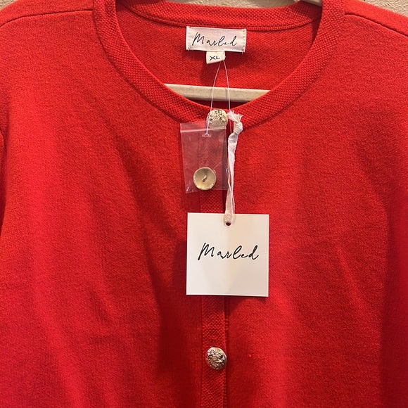 🍒NWT Red Cardigan🍒 - Picture 3 of 3